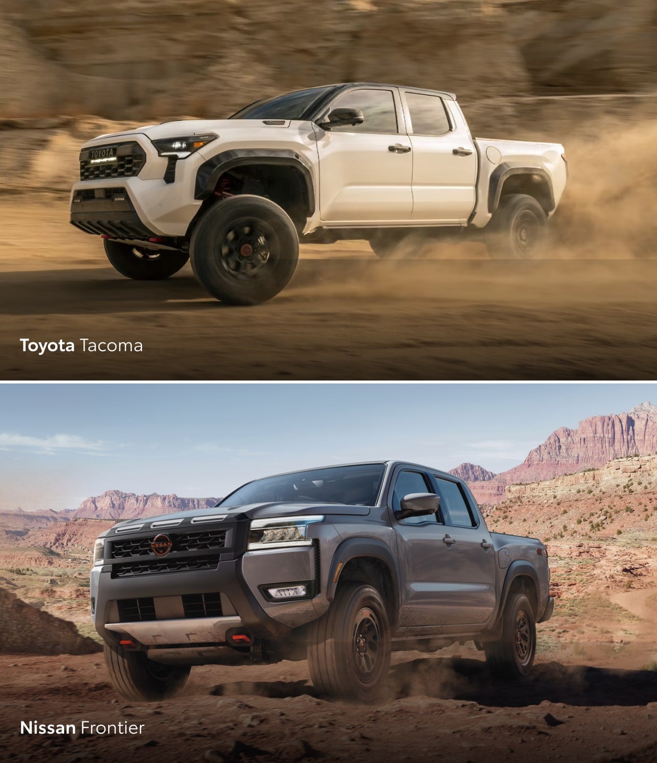 Toyota Tacoma vs. Nissan Frontier Size