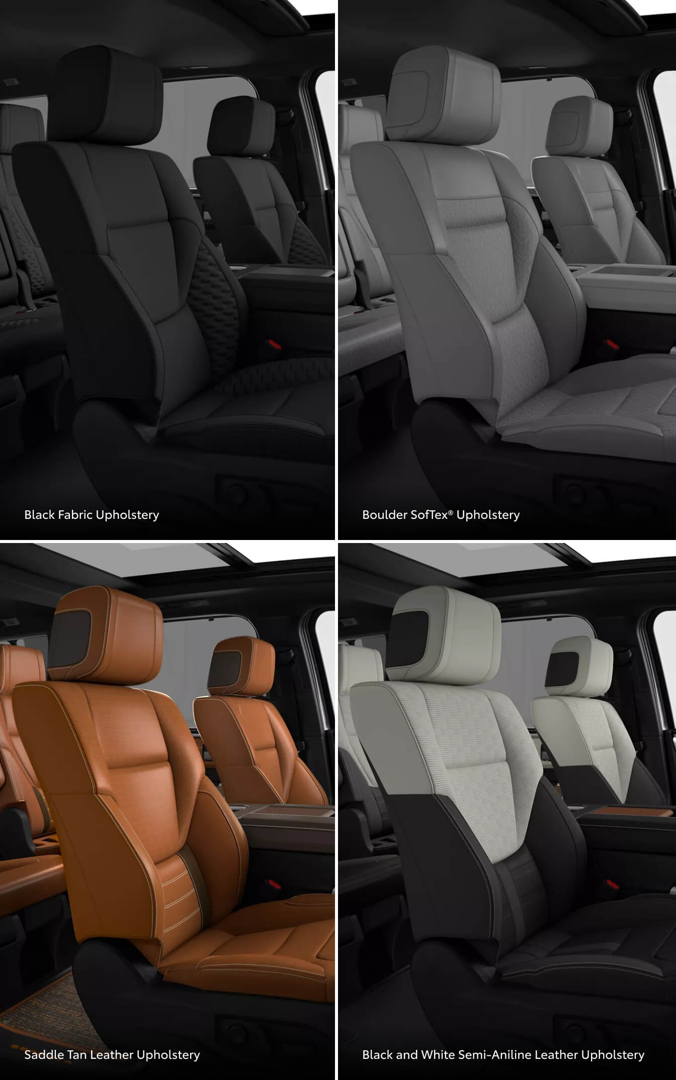 2025 Toyota Sequoia Interior Upholstery Options