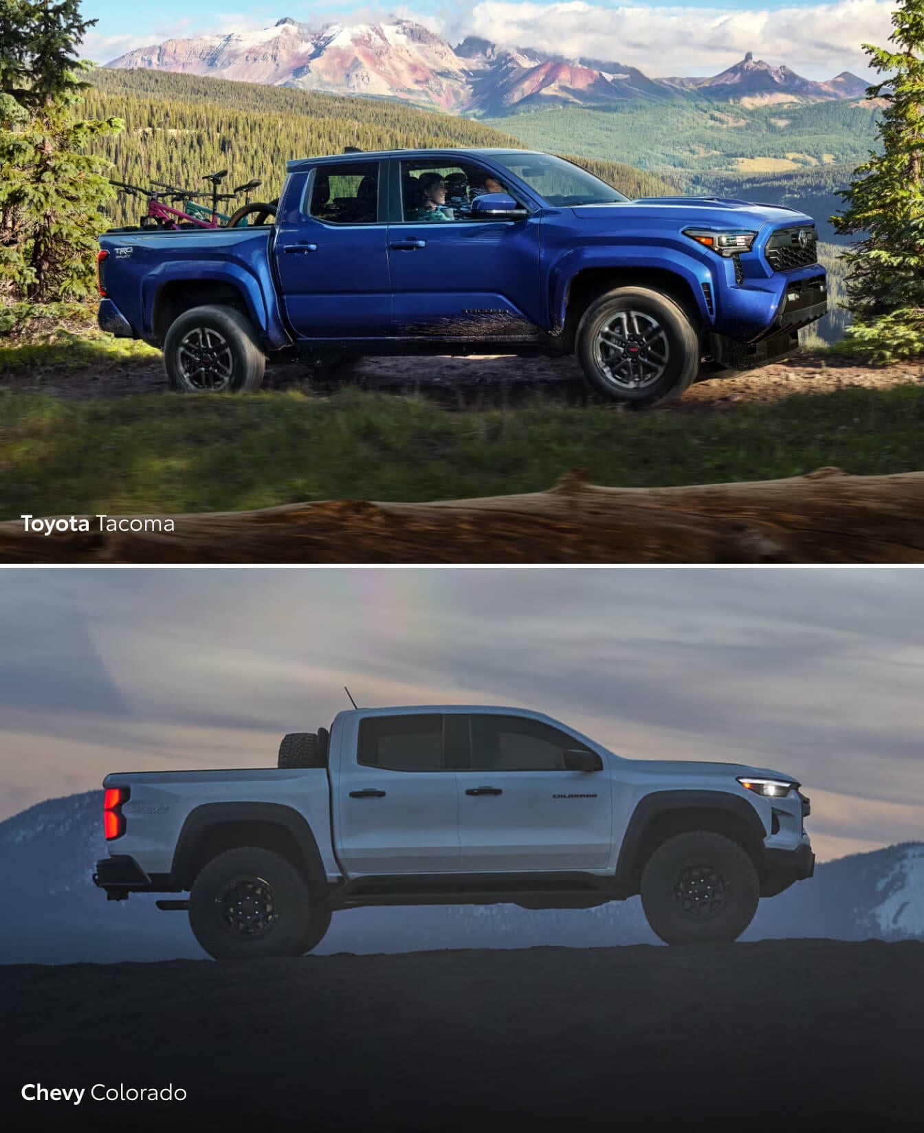 Toyota Tacoma vs. Chevy Colorado Specs & Performance