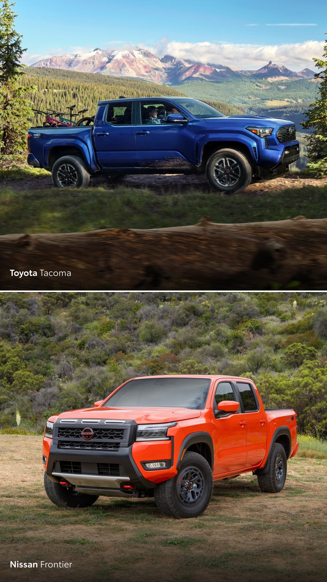 Toyota Tacoma vs. Nissan Frontier Specs & Performance