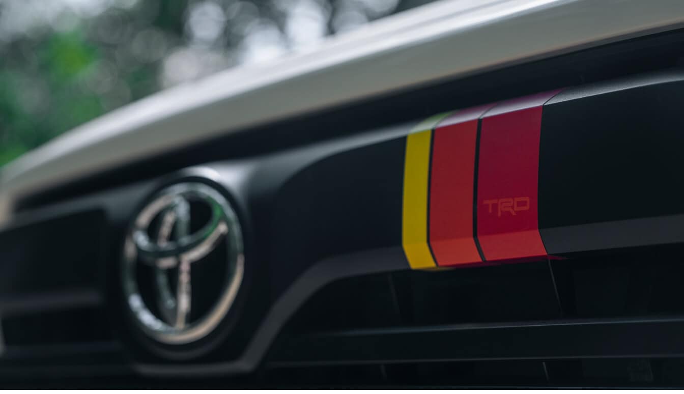 Close up of the grille on a 2026 Toyota Tundra SR5