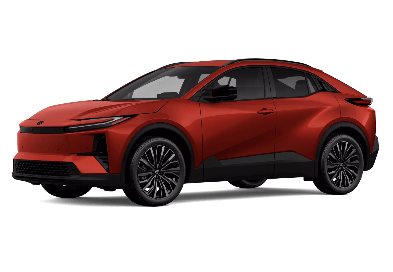 2026 Toyota C-HR XSE shown in Tandoori in three quarter angle.
