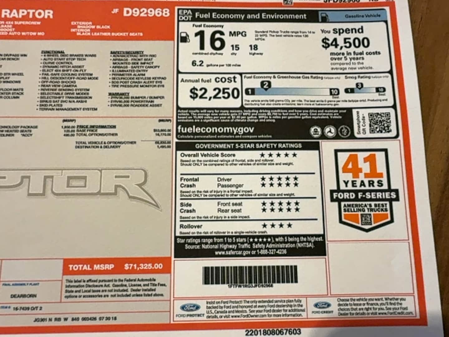 2018 Ford F-150 Raptor - Photo 214