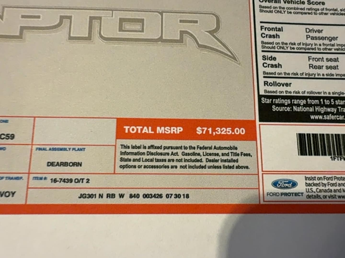 2018 Ford F-150 Raptor - Photo 213