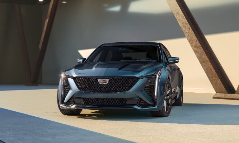 2025 Cadillac CT5 Exterior In Front of Concrete Building