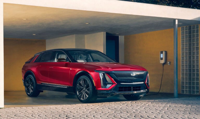 2025 Cadillac LYRIQ Exterior Charging In Garage