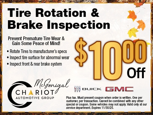 Tire Rotation & Brake Inspection Special