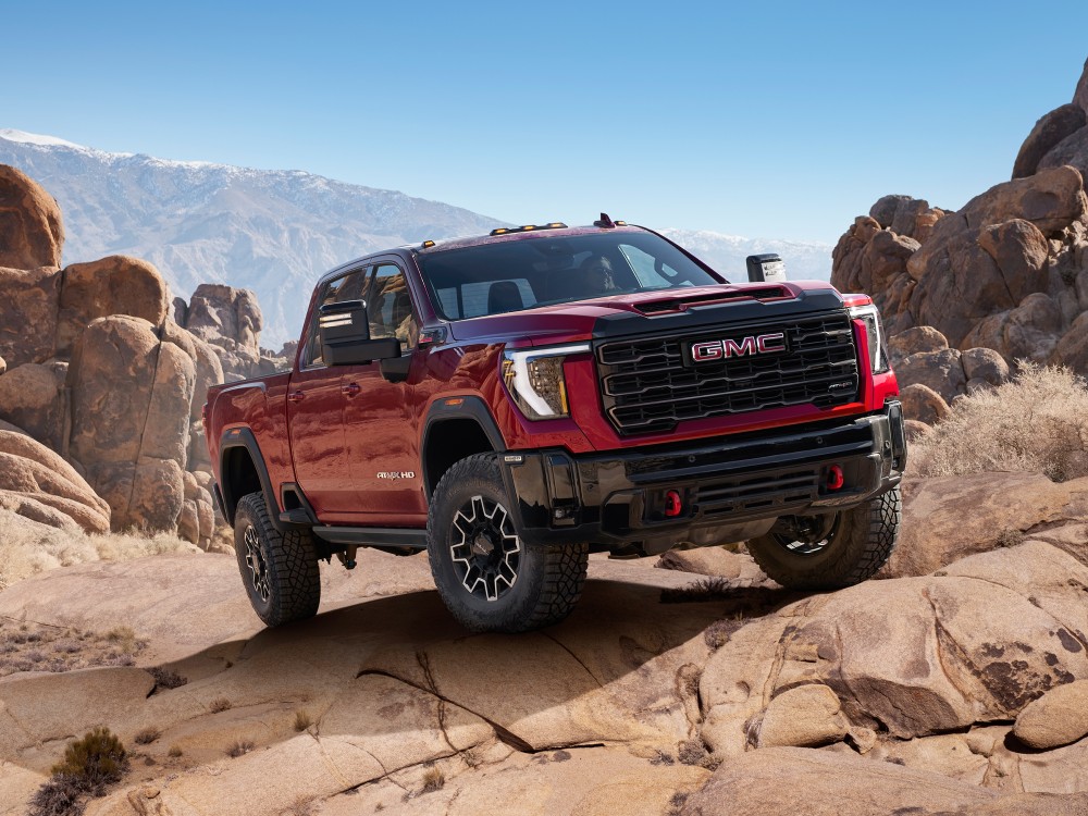  GMC Sierra 2500 on rocky terrain