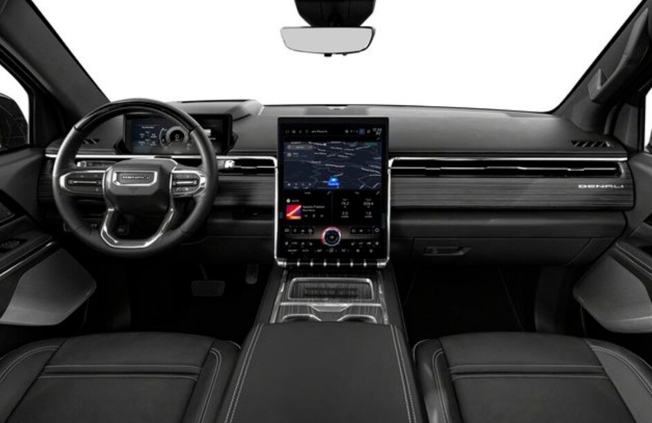 GMC Sierra EV dashboard view