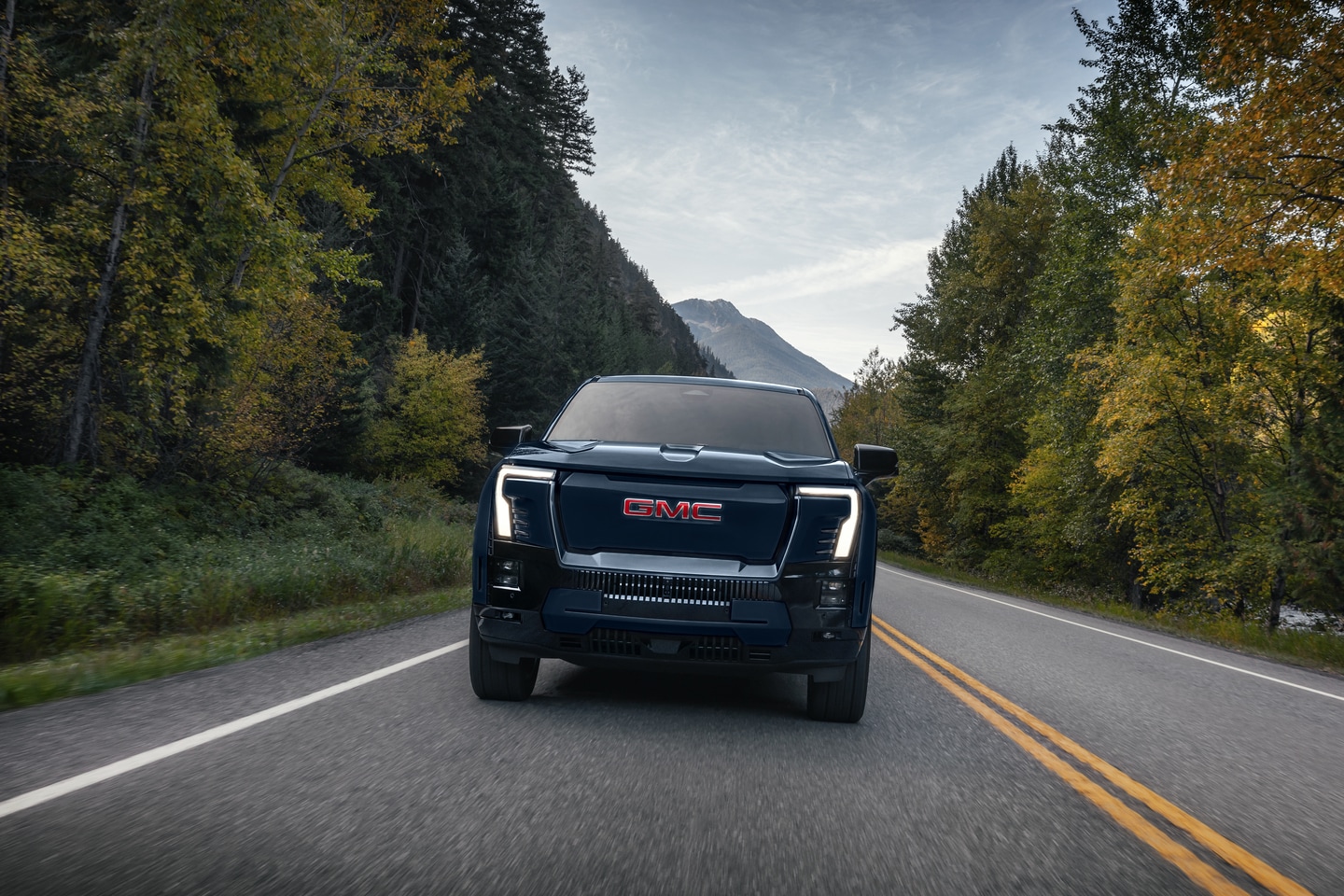  GMC Sierra EV in driveway