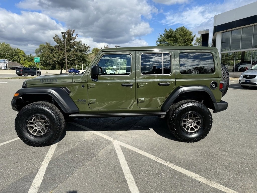 Used 2022 Jeep Wrangler Unlimited Willys with VIN 1C4HJXDN0NW224310 for sale in Westborough, MA