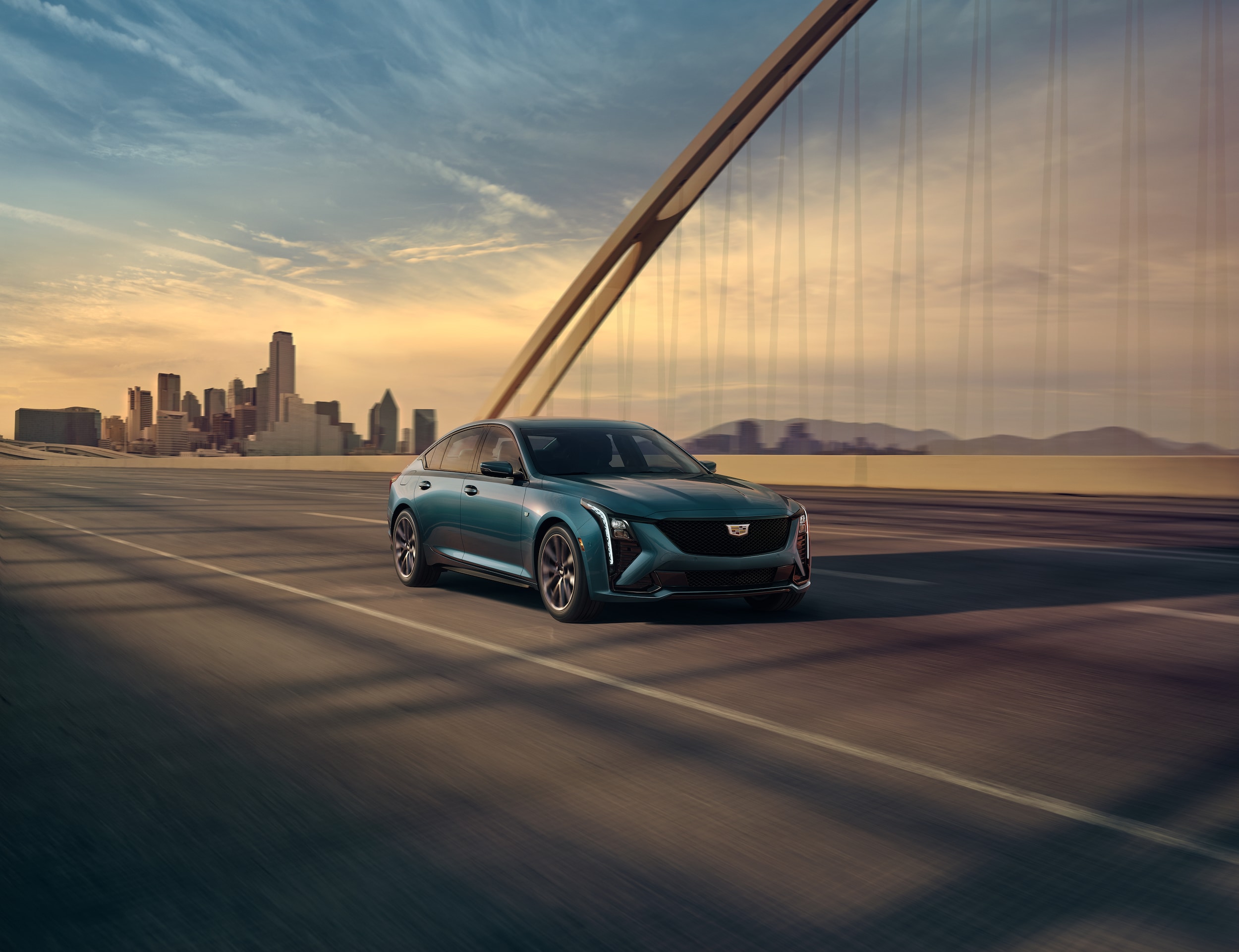  Cadillac CT5 on the highway