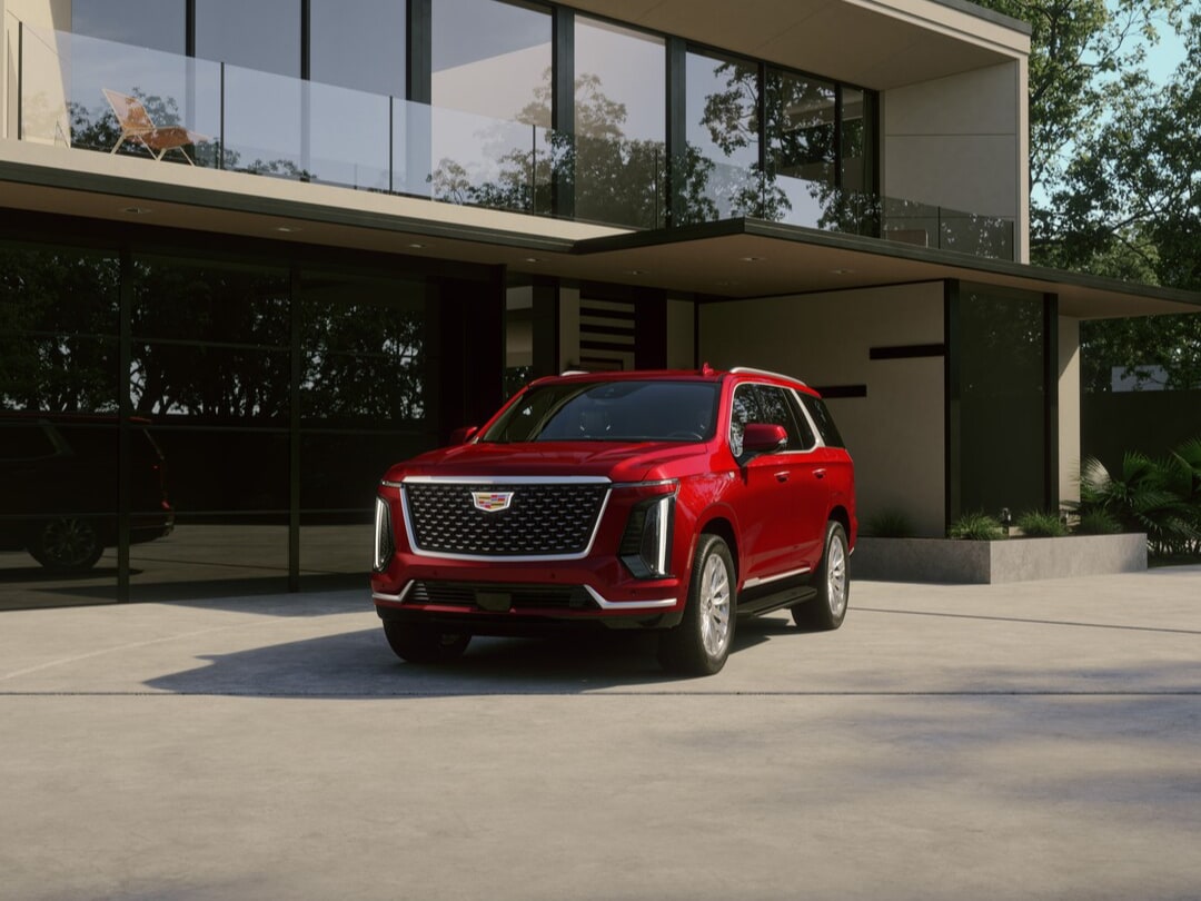 2025 Cadillac Escalade in driveway
