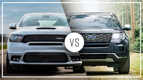 Comparison: 2019 Dodge Durango vs 2019 Ford Explorer