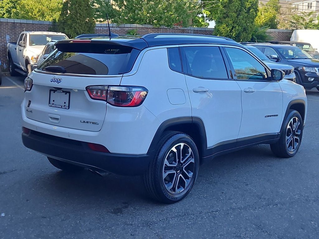 Used 2022 Jeep Compass Limited with VIN 3C4NJDCB6NT134948 for sale in Newton, MA