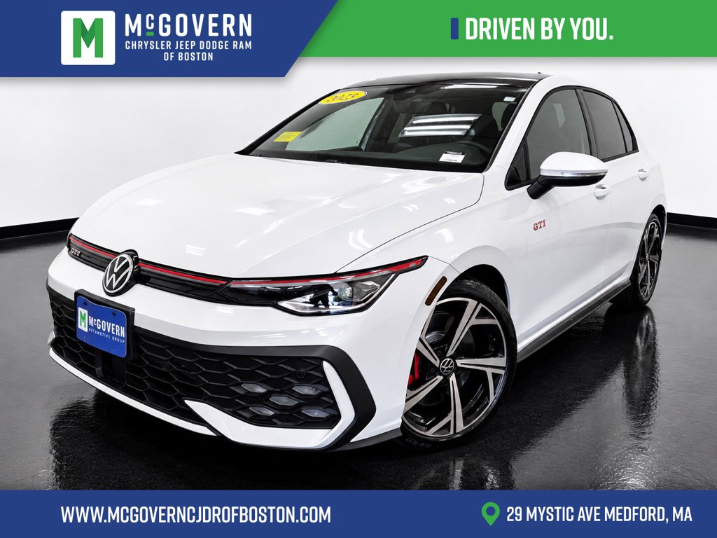 Off White 2025 Volkswagen Golf GTI Hatchback Front-Wheel Drive 7-Speed Dual Clutch
