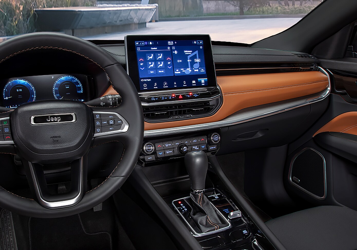  2026 Jeep Compass dashboard view