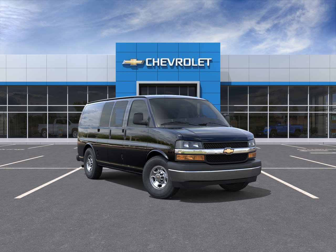 Black 2026 Chevrolet Express Cargo Van Rear-Wheel Drive Automatic