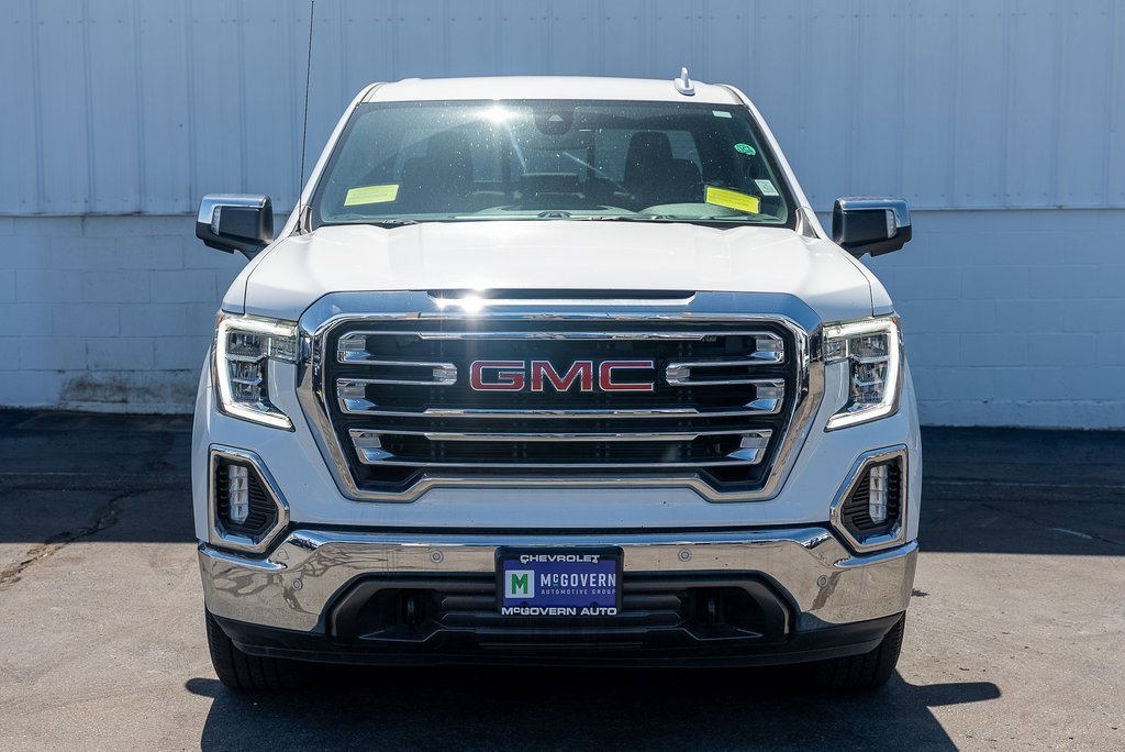 Used 2021 GMC Sierra 1500 SLT with VIN 3GTU9DED1MG201496 for sale in Plymouth, MA