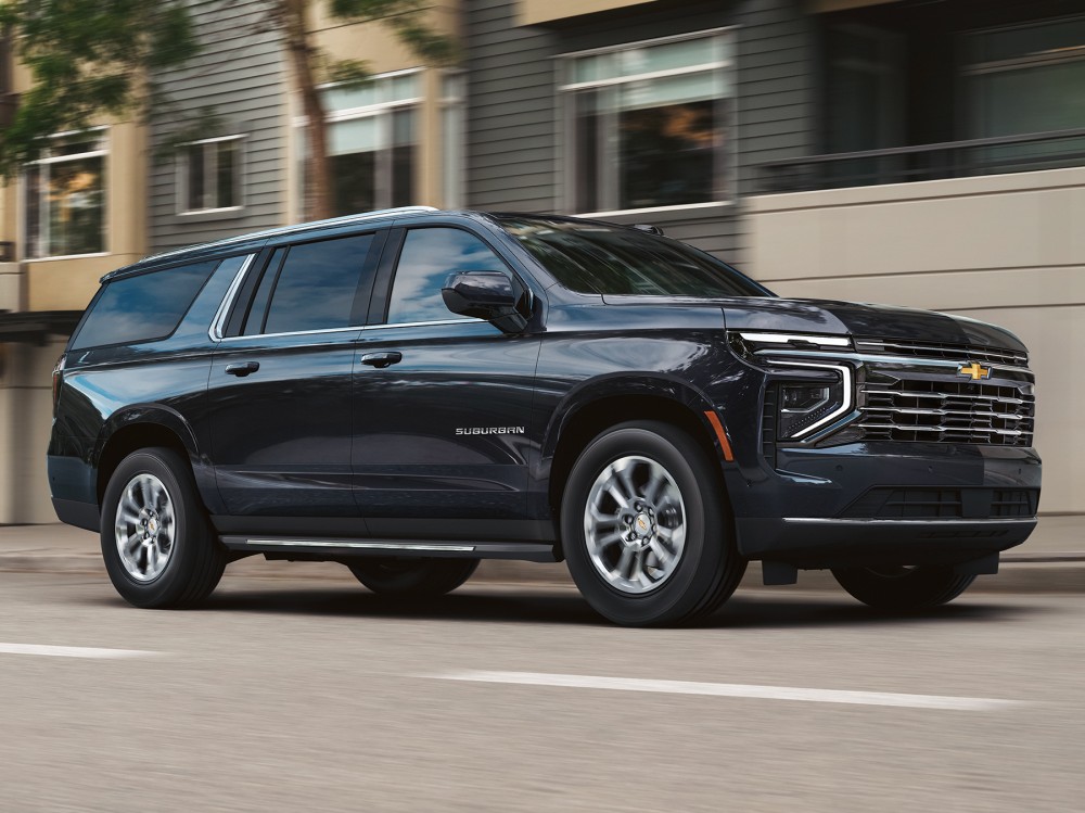  2026 Chevrolet Suburban on the road
