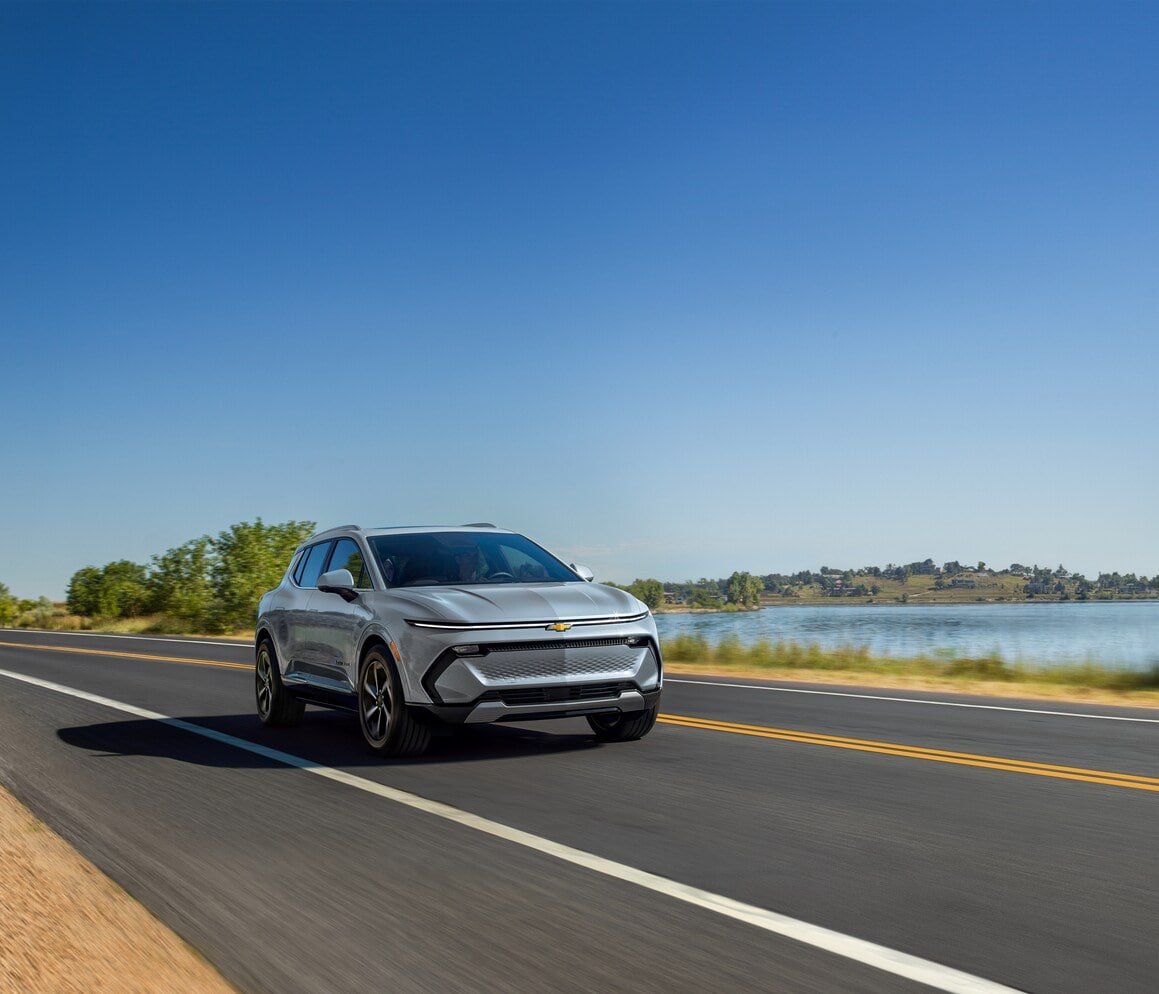  2026 Chevrolet Equinox EV on the road