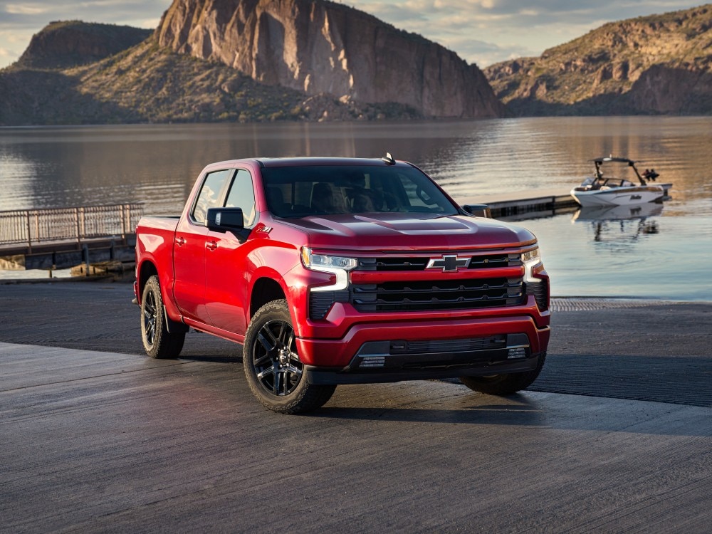  2026 Chevrolet Silverado 1500 at boat launch