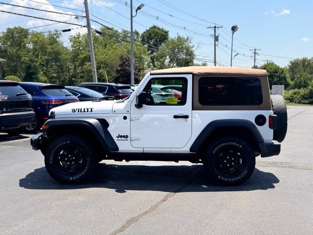 Used 2021 Jeep Wrangler Willys with VIN 1C4GJXAN7MW575133 for sale in Acton, MA