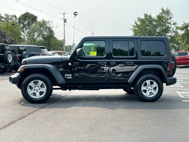 Used 2020 Jeep Wrangler Unlimited Sport S with VIN 1C4HJXDG4LW339376 for sale in Acton, MA