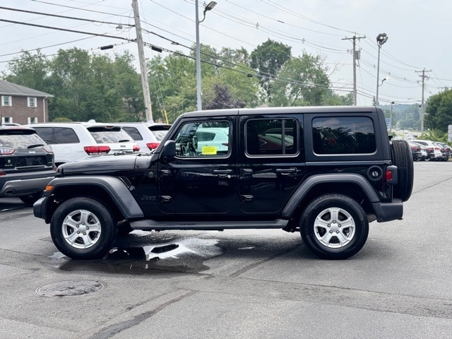 Used 2023 Jeep Wrangler 4-Door Sport S with VIN 1C4HJXDG0PW598405 for sale in Acton, MA