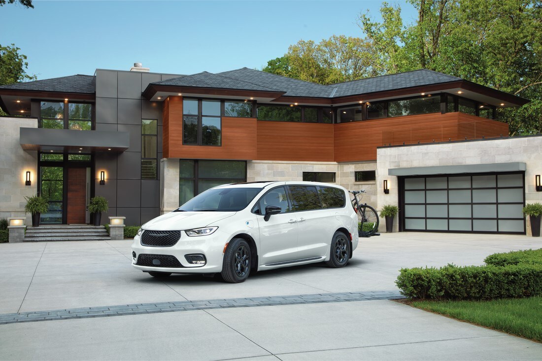 Chrysler Pacifica Hybrid parked at home