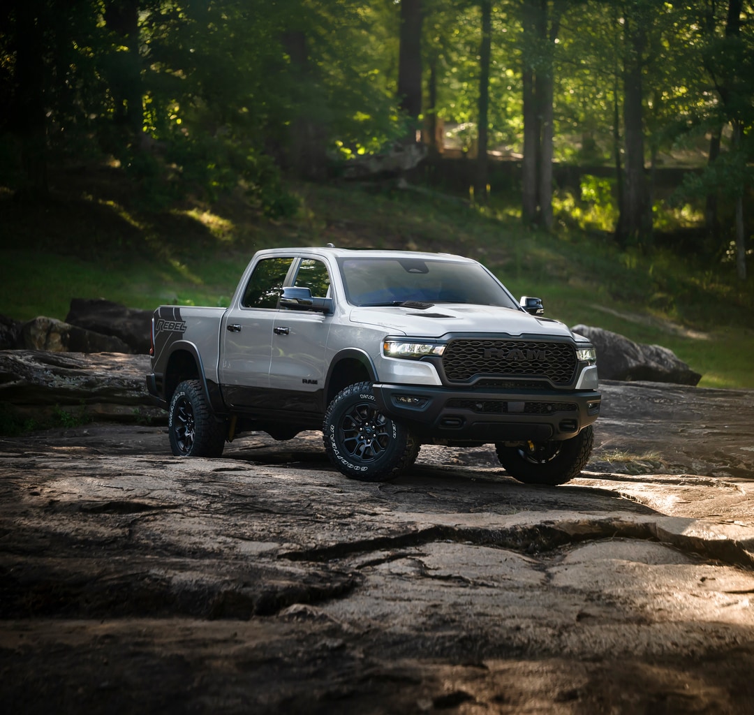  2026 Ram 1500 parked on rocky ridge