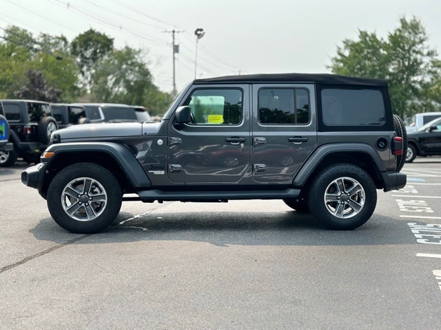 Used 2021 Jeep Wrangler Unlimited Sport S with VIN 1C4HJXDG5MW728609 for sale in Acton, MA