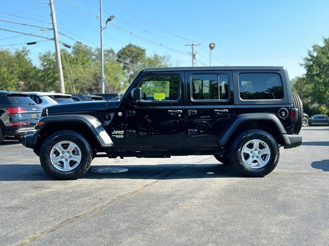 Used 2021 Jeep Wrangler Unlimited Sport S with VIN 1C4HJXDG5MW511710 for sale in Acton, MA