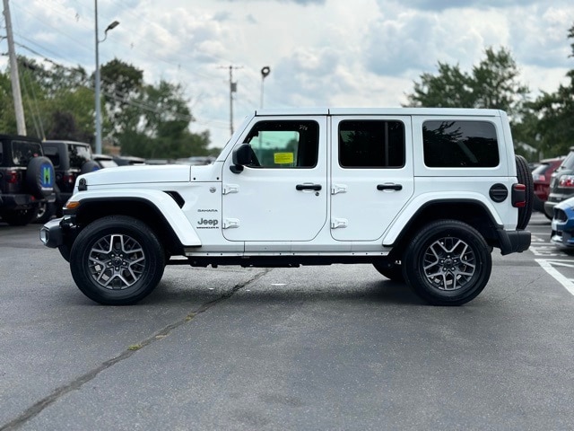 Used 2024 Jeep Wrangler 4-Door Sahara with VIN 1C4PJXEN2RW173568 for sale in Acton, MA