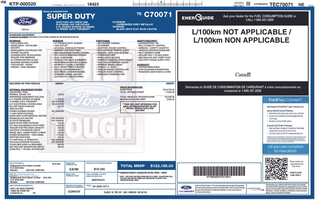 Used 2026 Ford F-250SD Platinum Truck