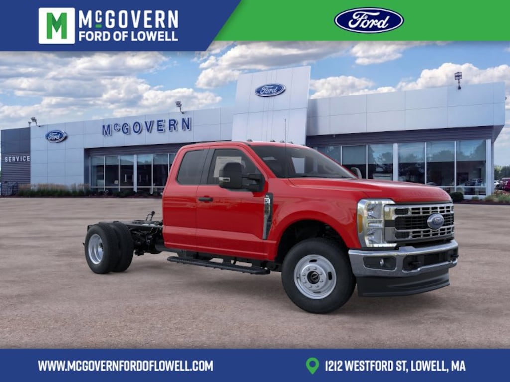 New 2026 Ford F-350SD Super Cab 2/3yd Steel Dump Chassis