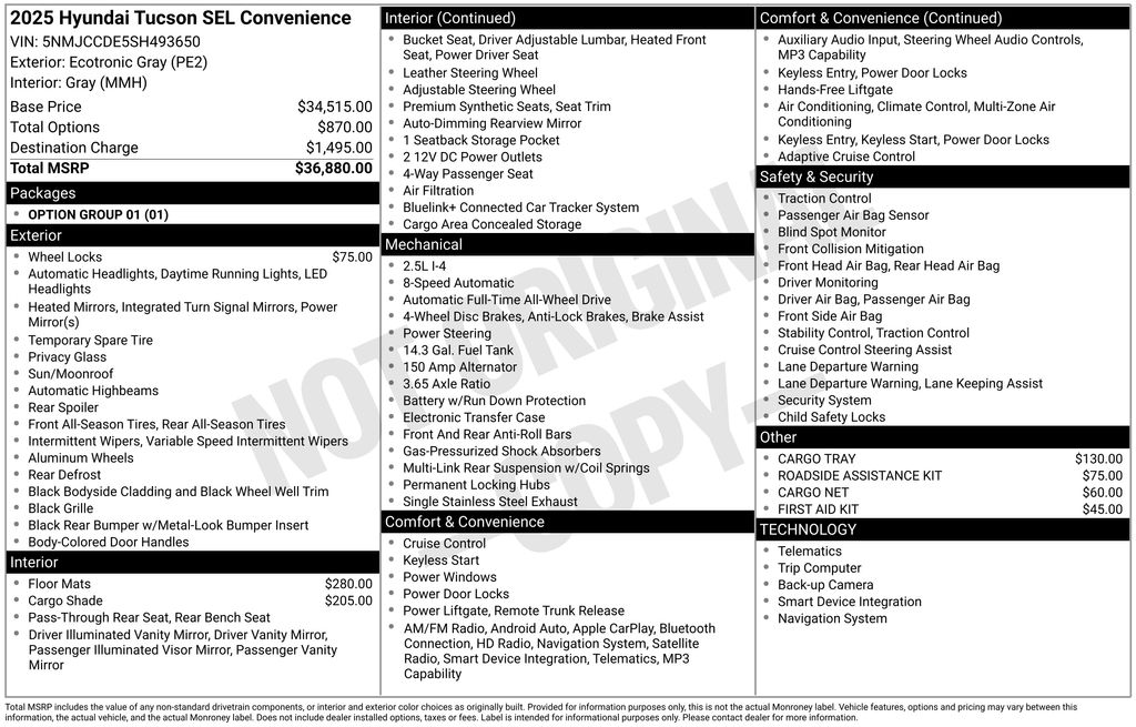 2025 Hyundai Tucson SEL Convenience's photo