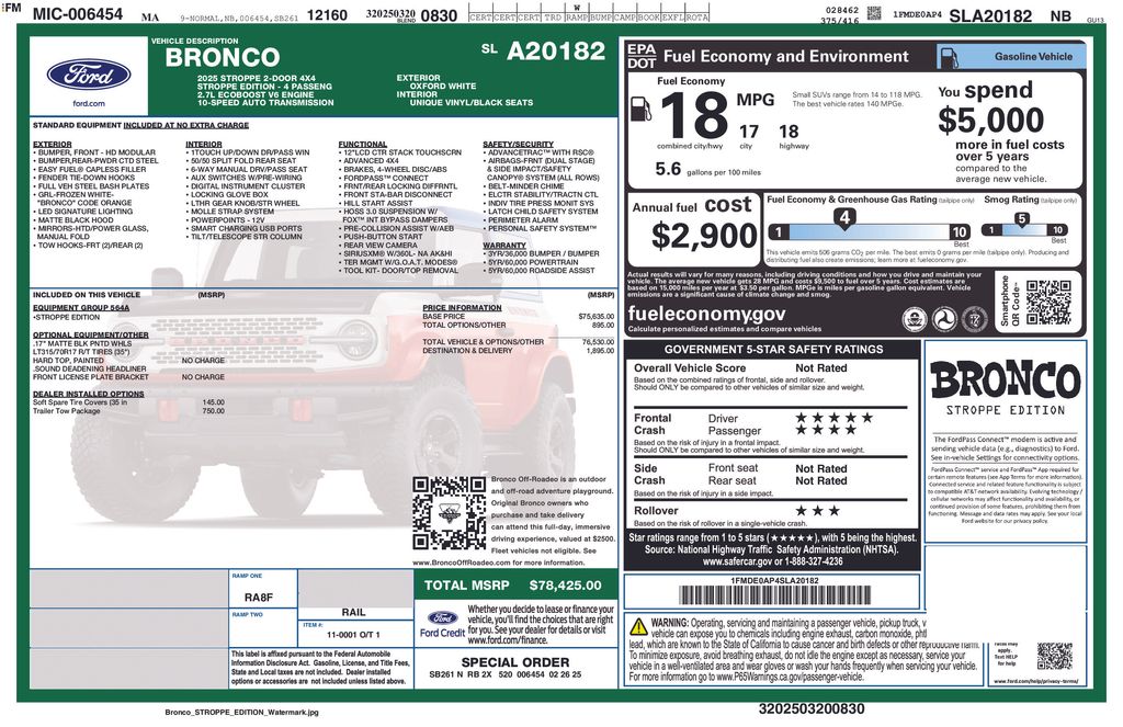 2025 Ford Bronco 2-Door Stroppe's photo