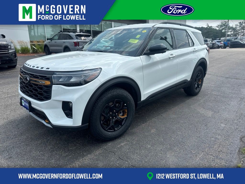 White Metallic 2026 Ford Explorer SUV / Crossover All-Wheel Drive Automatic