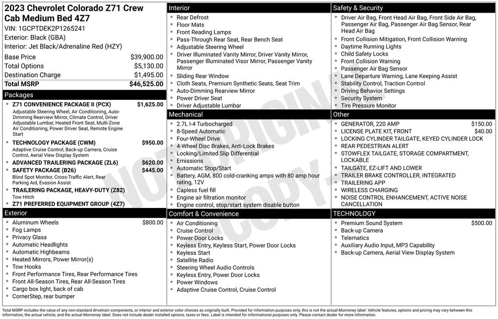 Used 2023 Chevrolet Colorado Z71 Truck