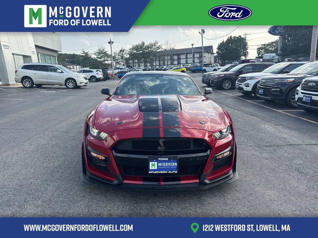 Certified 2021 Ford Mustang Shelby GT500 with VIN 1FA6P8SJ1M5501925 for sale in Lowell, MA