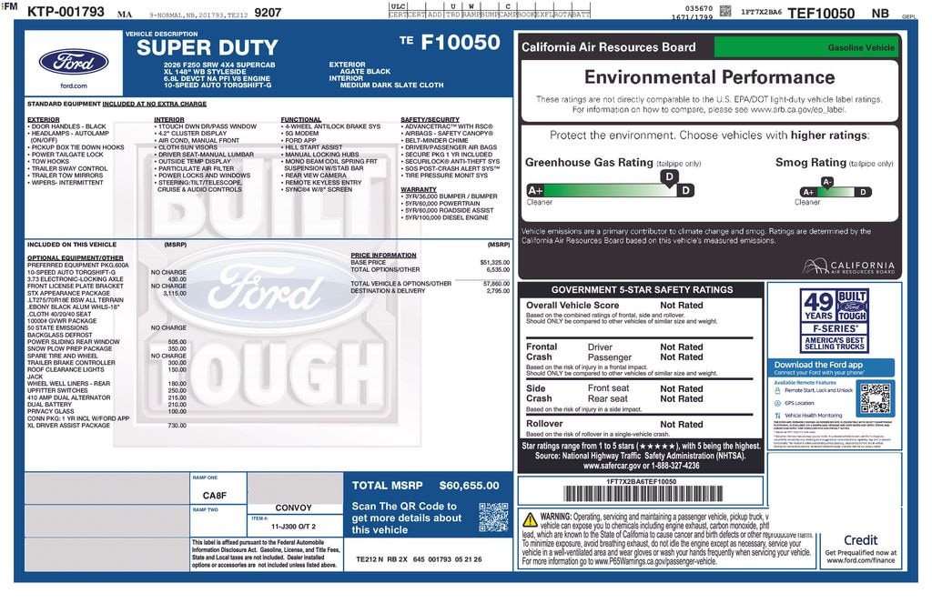 New 2026 Ford F-250SD XL Truck
