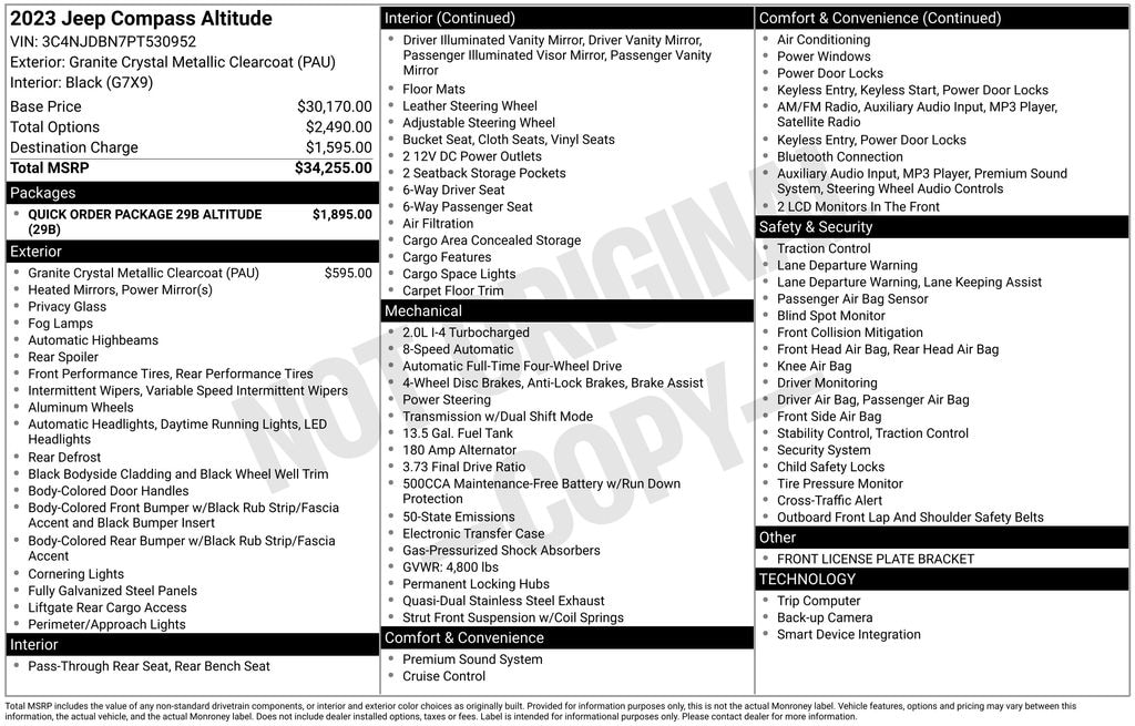 Used 2023 Jeep Compass Altitude SUV