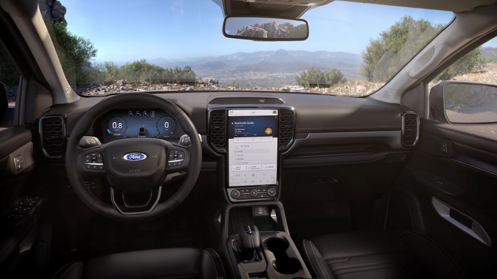 Ford Ranger dashboard view
