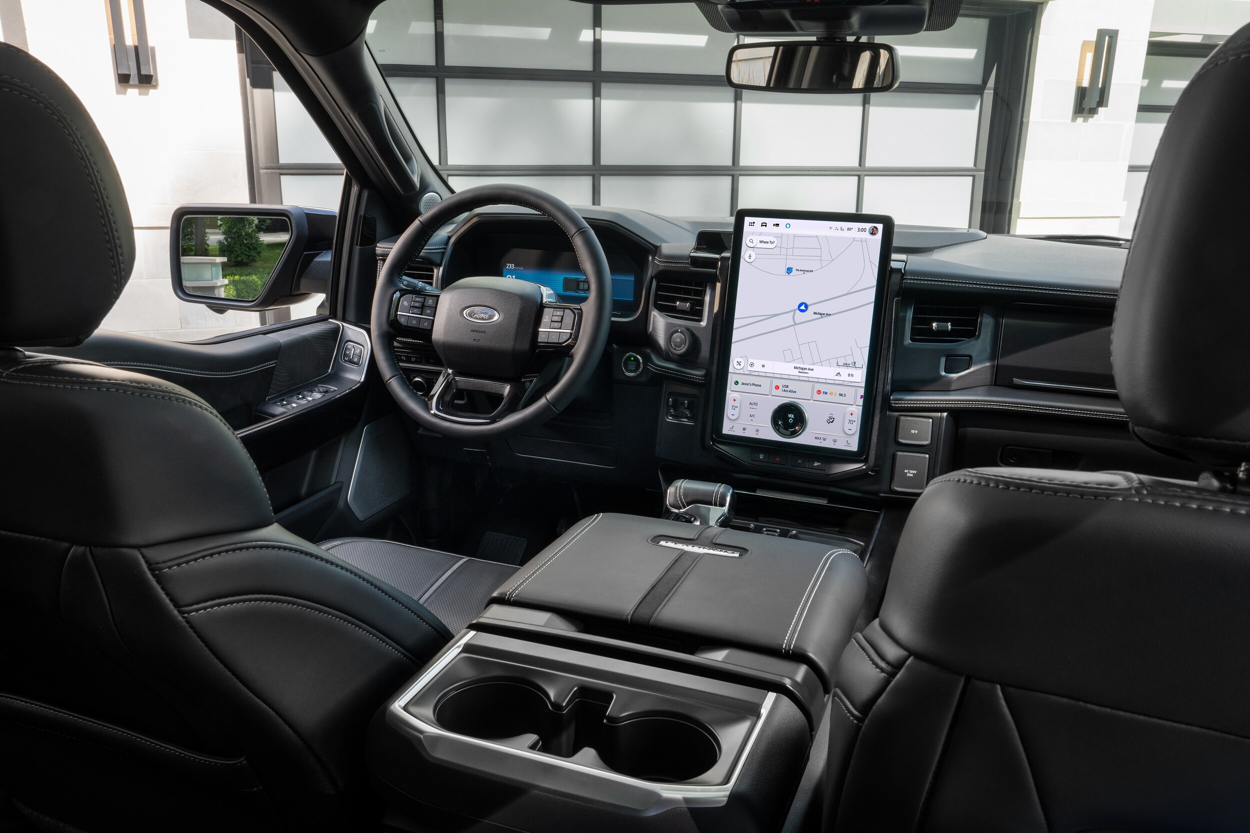 Ford F-150 Lightning interior and technology