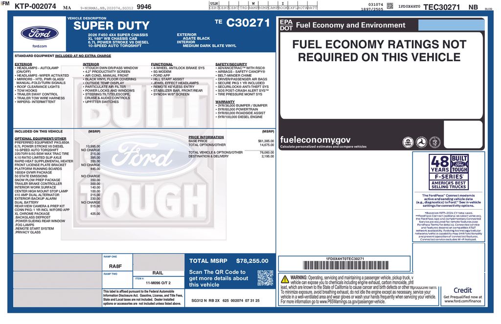 2026 Ford F-450 Super Duty Chassis Cab XL - Photo 21