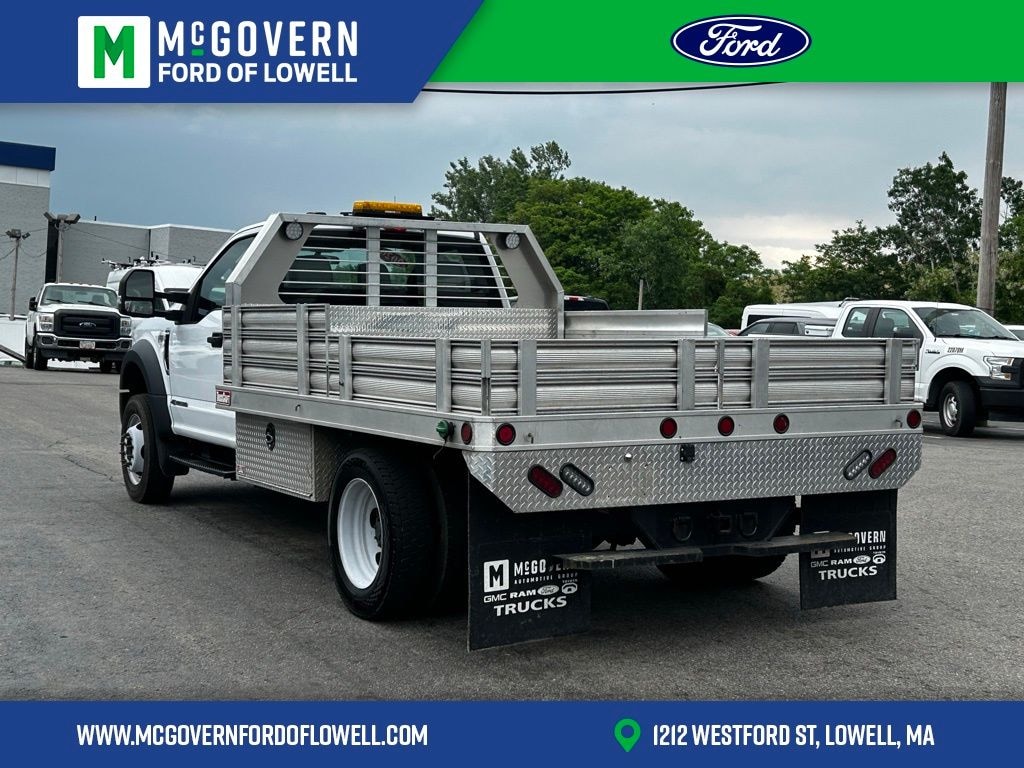 Used 2020 Ford F-550SD XL Aluminum Flat bed With Gooseneck Chassis