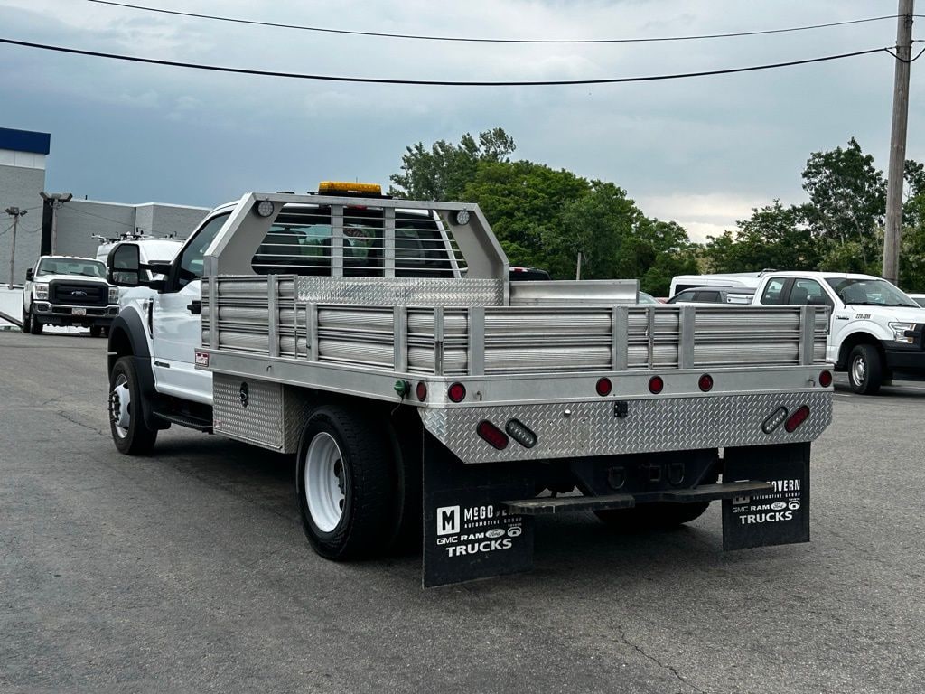 Used 2020 Ford F-550SD XL Aluminum Flat bed With Gooseneck Chassis