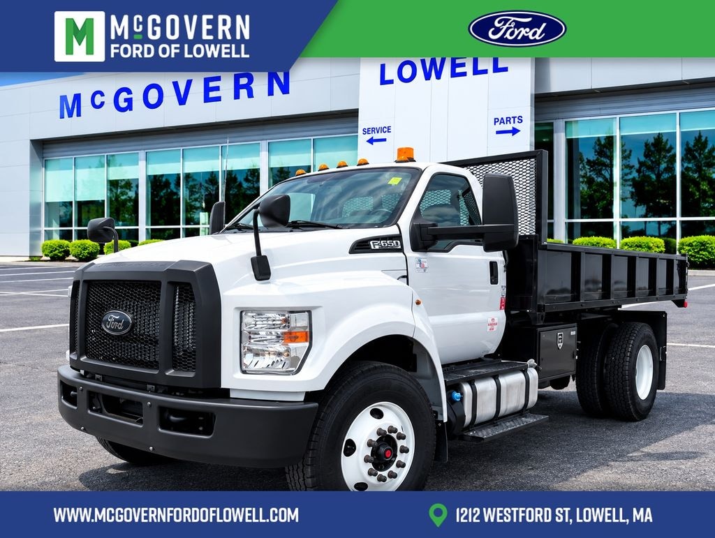 Used 2022 Ford F-750SD Diesel Flatbed Dump Truck