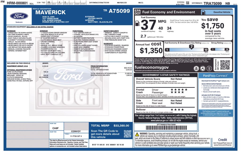 2026 Ford Maverick's photo